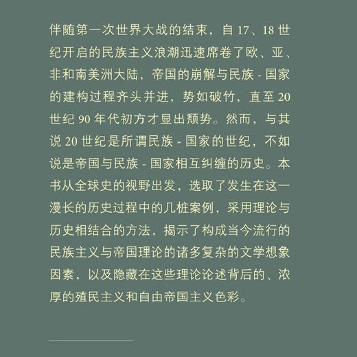 帝国的想象：文明、族群与未完成的共同体 文化：“中国与世界”新论28  民族主义和帝国理论 殖民主义自由帝国主义深度解析 商品图1