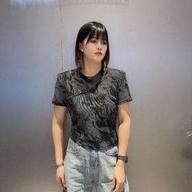 NC圆领花色短袖小衫50323夏季152520090321