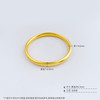 【限时克减150元】足金999.9 古法空心固口手镯黄金素圈泥鳅背手镯（面宽约6.1-6.5mm）(BTWGFSZ00001-2)（预售产品下单后不退款不退货不换货不补差价） 商品缩略图4