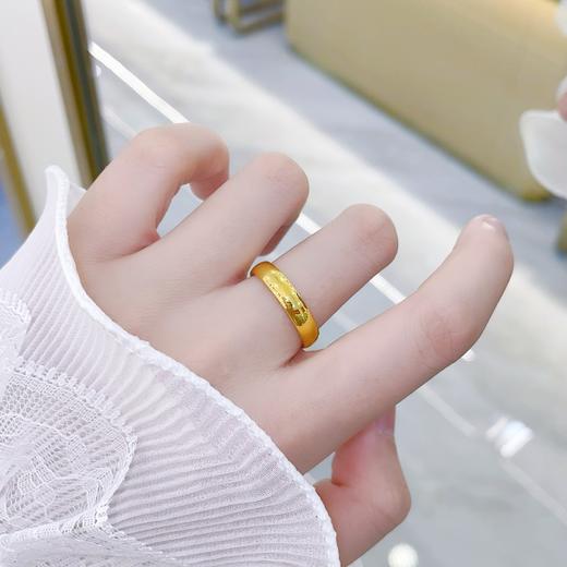 【限时克减150元】足金999.9 【精品】空心固口戒指亮面光面素圈戒指条戒（面宽约3.9-4.3mm）(AIJZ00141-2)（预售产品下单后不退款不退货不换货不补差价 商品图0