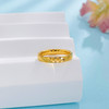 【限时克减150元】足金999 #CNC #固口戒指 5G黄金空心极简几何菱形刻面固口圈戒（面宽约2.7-3.1mm）(BE5GJZ00165)（预售产品下单后不退款不退货不换货不补差价 商品缩略图1