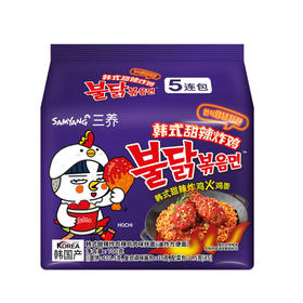 韩式甜辣炸鸡辣鸡肉味拌面【700g】