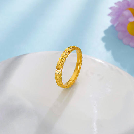 【限时克减150元】足金999.9 #CNC #固口戒指 #招财进宝 【精品】空心镜面金铜钱造型戒财源滚滚招财金币腰缠万贯圈戒(AIJZ000157) 商品图0