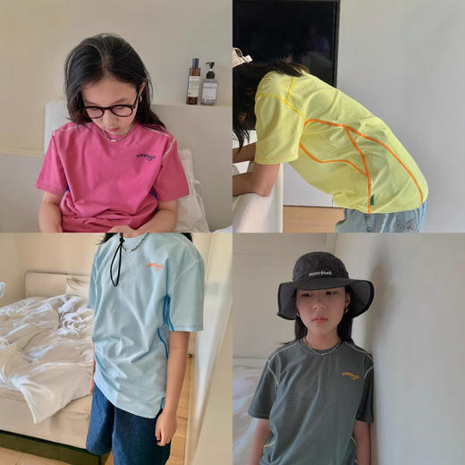 2025夏儿童户外! 肌理棉!吸湿速干防晒UPF50可亲子短袖T! 商品图0
