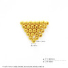 【限时7.5折】【定价黄金】足金 #电商超轻 3D硬金转运金珠手串配件3D散珠Diy手串配件/25件【无成色字印】(AK3DSC00006-2)（预售产品下单后不退款不退货不换货不补差价） 商品缩略图5