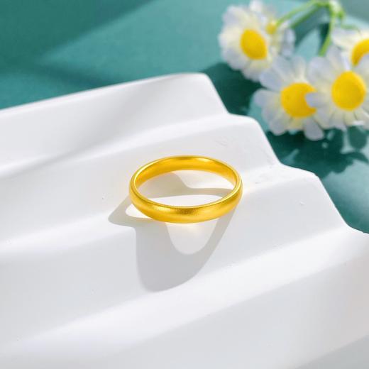 【限时克减150元】足金999.9 #复古风 古法空心固口戒指素圈戒指条戒（面宽约2.8-3.2mm）(AIGFJZ00275-1)（预售产品下单后不退款不退货不换货不补差价 商品图2