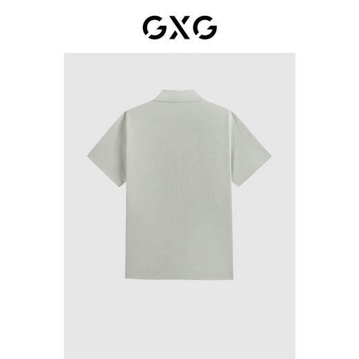 GXG 2024年夏季热卖男士双色休闲简约口袋拼接polo衫男短袖 商品图1