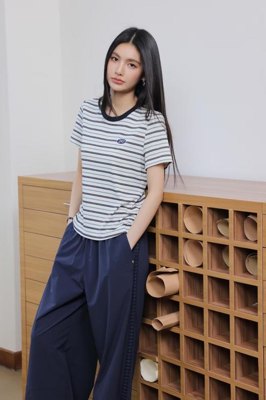 章那汀 休闲条纹T恤5A21T58273/451896预售 商品图3