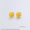 【限时克减150元】足金999.9 #绕线 【精品】镂空磨砂金珠耳饰耳钉(AWWES00285)（预售产品下单后不退款不退货不换货不补差价 商品缩略图2