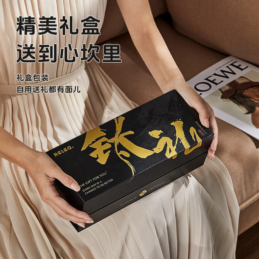 物生物（RELEA）纯钛泡茶保温杯茶水分离水杯子男女智能显温便携礼盒款 JV012479-0450 商品图7