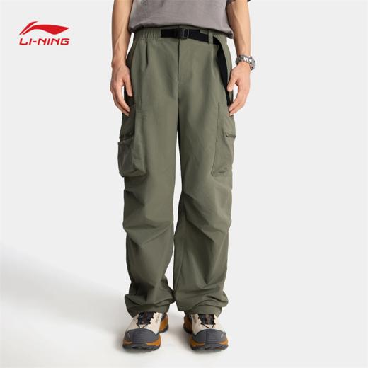 【M/L/XL断码】李宁CF溯男子速干凉爽直筒宽松工装裤运动长裤AYKV203【库存有限，如无货将做退款，介意慎拍！】 商品图1