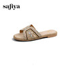 Safiya/索菲娅2025民族风沙滩度假外穿圆头休闲百搭平底拖鞋SFD2110354 商品缩略图6