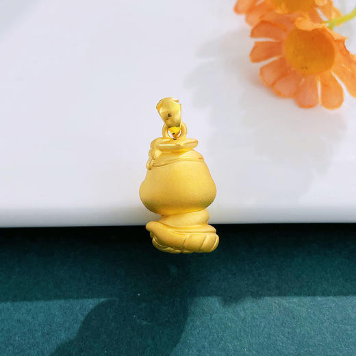 【限时7.5折】【定价黄金】足金 #蛇年新品 #生肖 【精品】3D硬金空心博士蛇宝宝吊坠(AR3DDZ00224)（预售产品下单后不退款不退货不换货不补差（预售产品下单后不退款不退货不换货不补差 商品图1