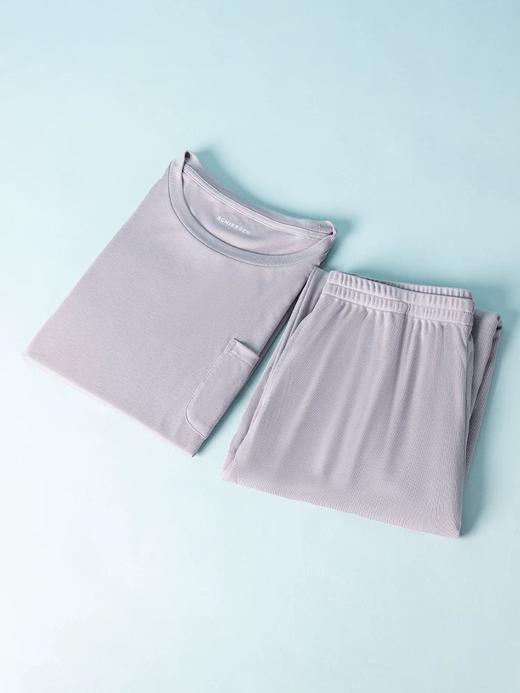 【亚纱丝罗纹粘纤】SCHIESSER德国舒雅女士亚纱丝罗纹粘纤短袖七分裤套装31/24989H 商品图6