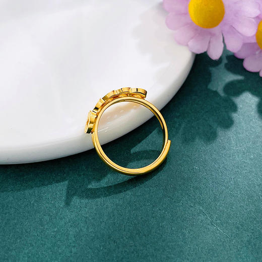 【限时克减150元】足金999.9 #碎碎冰 #招财进宝 【精品】镂空仿五帝币招财铜钱造型腰缠万贯金币活口圈戒(AWWJZ00201)预售产品下单后不退款不退货不换货不补差价 商品图2