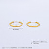【限时克减150元】足金999 #超轻 （足金999字印）5G黄金极简几何极简系列菱形方环耳饰卡扣耳圈(AV5GES00008)（预售产品下单后不退款不退货不换货不补差价） 商品缩略图3