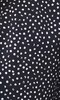 TYNVIE V领褶皱下摆丝质连衣裙 - 黑色波点 商品缩略图9