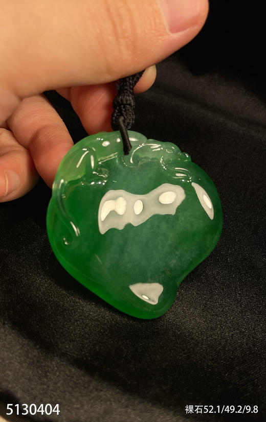 高冰艳绿寿桃素件【5130404】具体价格微信咨询 商品图7