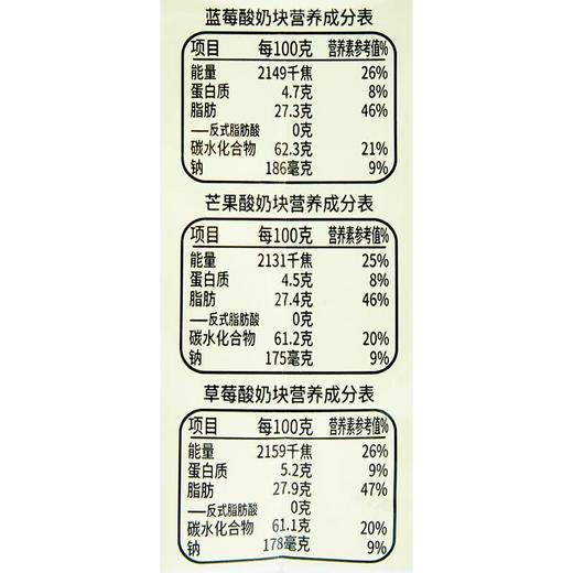 榙榙综合口味冻干酸奶块45g/袋 商品图4