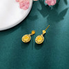 【限时克减150元】足金999 #绕线 （足金999字印）5G黄金镂空绕线鱼鳞鸽子蛋耳饰耳钉耳吊（配胶塞）(5GES00957)预售产品下单后不退款不退货不换货不补差价 商品缩略图1
