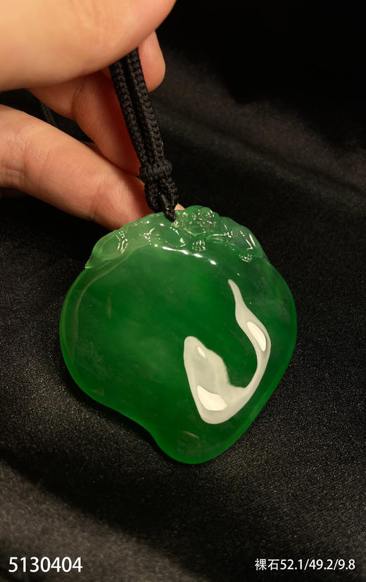 高冰艳绿寿桃素件【5130404】具体价格微信咨询 商品图1