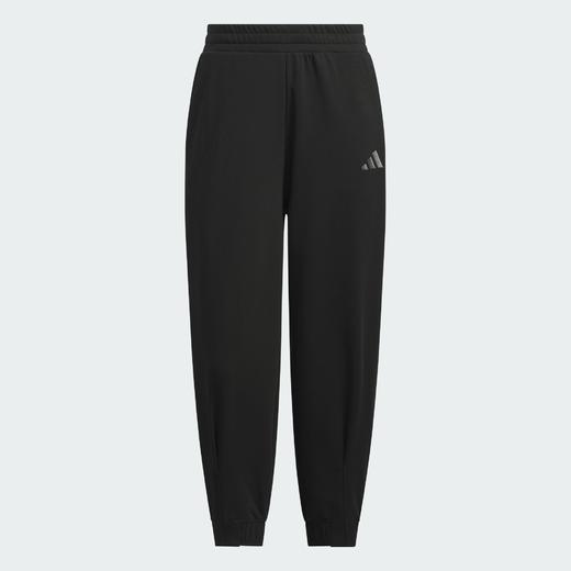 Adidas阿迪达斯LOGO KNIT PANTS 束脚运动休闲九分裤JL6290 商品图1