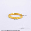 【限时克减150元】足金999 #固口戒指 #CNC #条戒 5G黄金实心菱纹拉丝固口圈戒(BE5GJZ00103)（预售产品下单后不退款不退货不换货不补差价） 商品缩略图2