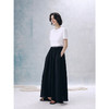 UMILAB【夜曲】垂顺抗皱懒人穿搭松紧腰藏肉显瘦百搭半裙D789M 商品缩略图3