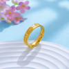 【限时克减150元】足金999 #CNC 5G黄金实心戒指CNC吉言吉语碎碎冰条戒(BE5GJZ00114)（预售产品下单后不退款不退货不换货不补差（预售产品下单后不退款不退货不换货不补差 商品缩略图4