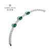 【祖母绿手链】钻石世家 18K金祖母绿镶钻手链  高级设计珠宝系列 高品质祖母绿臻作 ，以白钻镶嵌组合，凝聚自然与时间精华 绽放不朽华彩，孕育无限生命力，一眼入眸 商品缩略图1
