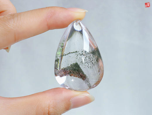 【森澜】绿幽灵水晶吊坠 配精美挂绳 商品图5