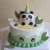 绿色小清新立体熊猫蛋糕 商品缩略图0