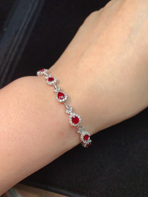 3.62ct刻面红宝石手链 商品图4