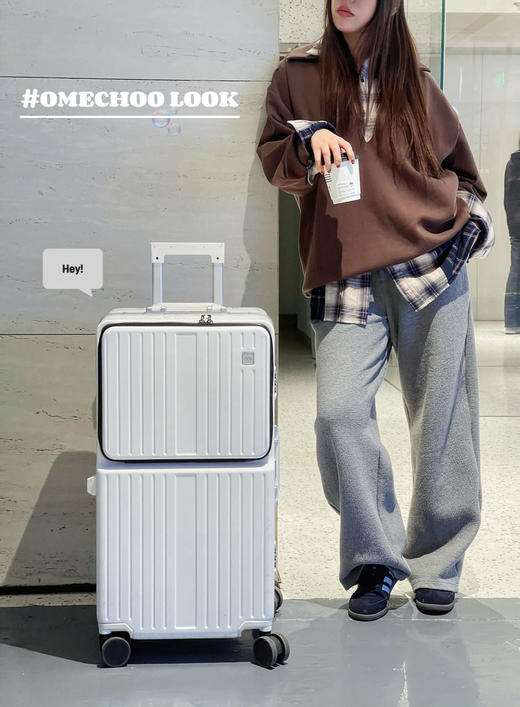 【回购最多的一款旅行箱】一折起售  亚马逊在售2884元   第三代日本OMECHOO多功能行李箱铝框静音万向轮拉杆箱   第三代加厚材质 防爆PC箱体！0201返团 商品图7