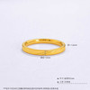 【限时克减150元】足金999 #固口戒指 #CNC #条戒 5G黄金实心斜纹固口圈戒(BE5GJZ00105)（预售产品下单后不退款不退货不换货不补差价 商品缩略图2