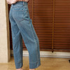 【现货】良木礼牛仔直筒红边法棍裤(66350) 商品缩略图1