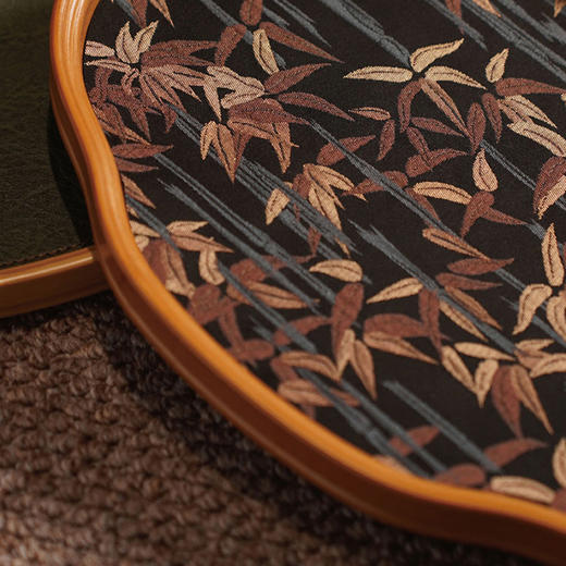 竹小茶丨复古手工竹盘 织锦墨竹茶席/双面皮席 茶具 茶席 茶盘 干泡台 原竹 多款可选 商品图3