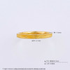 【限时克减150元】足金999 #CNC 5G黄金实心固口戒指告白蜜语心动心率圈戒条戒线戒（面宽约1.9-2.3mm）(BE5GJZ00109)（预售产品下单后不退款不退货不换货不补差价 商品缩略图3