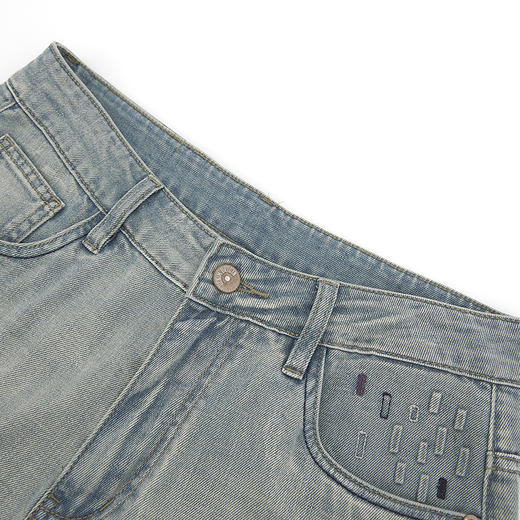 【新品上新】HX 夏季水洗萝卜牛仔长裤Z201520009101 商品图2