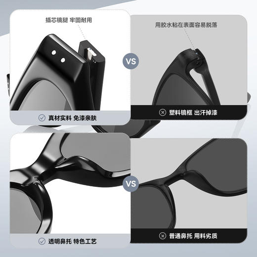 【夏日潮搭丨QUIRKYCATS怪癖猫太阳镜合集】高效阻隔紫外线，防UV400，镜框简单低调，贴合鼻梁，防滑不易脱落，经典百搭时尚感十足，各种脸型都适合，多款多色可选 商品图12