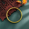 【限时克减150元】足金999.9 #超轻 古法空心固口手镯泥鳅背素圈手镯（面宽约9.5-9.9mm，厚约5.4mm）(ANWGFSZ00915-4)预售产品下单后不退款不退货不换货不补差价 商品缩略图2