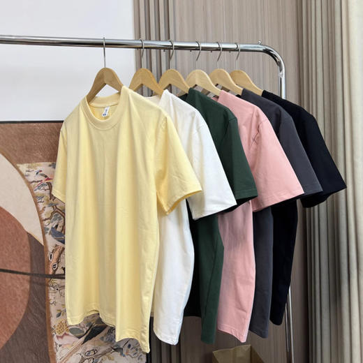 索罗娜面料！速干防晒凉感！2025夏季多色情侣款纯色运动休闲短袖T恤！ 商品图1
