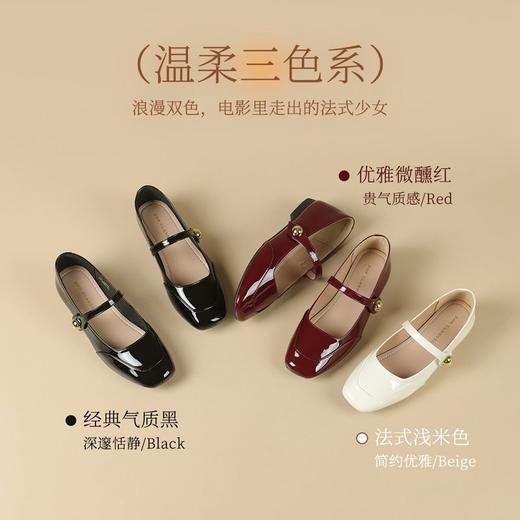 ZHR则则时尚百搭玛丽珍鞋2025新款法式软底浅口单鞋气质小皮鞋女 商品图4
