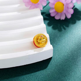 【限时7.5折】【定价黄金】足金 #儿童/宝宝 #时来运转 3D硬金烤漆猴年生肖手串配件时来运转福字猴宝宝Diy手串配件（可转动）(V3DSC00436)预售产品下单后不退款不退货不换货不补差价