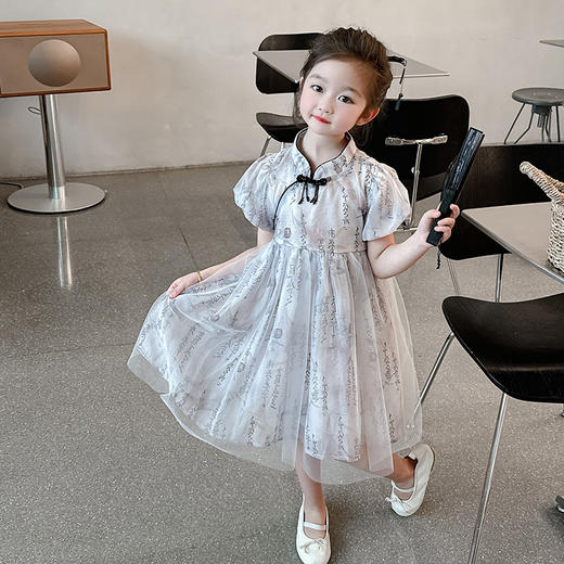 女童新中式汉服 2025新款夏季国风夏装连衣裙 商品图5