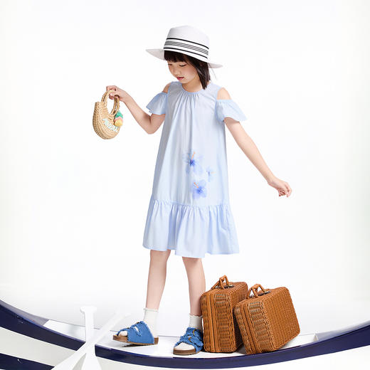 【实体店同款】女童短袖连衣裙夏季新款安奈儿童装AG523623 商品图5