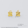 【限时克减150元】足金999 #CNC 5G黄金实心鱼鳞车花四叶花耳饰耳钉(AG5GES00225)（预售产品下单后不退款不退货不换货不补差价） 商品缩略图3