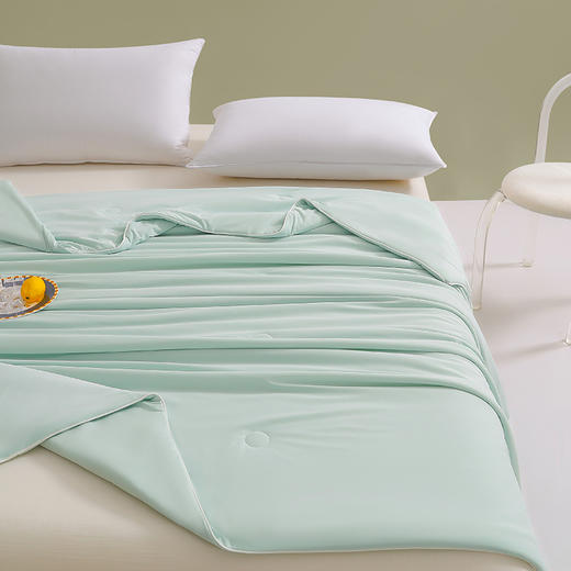 杞冠臻选 | 纺王冰淇淋凉感被 水波绿 轻薄透气 凉感抗菌 商品图7