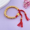 【限时克减150元】足金 #招财纳福 #盘缠 无氰5D硬金空心红绳跑环流苏家财万贯五路财神碎金子调节手链成品手串（成人佩戴）(AJ5DSC00038)（预售产品下单后不退款不退货不换货不补差 商品缩略图1