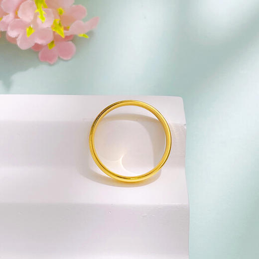 【限时克减150元】足金999 #固口戒指 #CNC 5G黄金实心固口戒指光圈戒指素圈戒指固口圈戒（面宽约3.2-3.6mm）(BE5GJZ00116)预售产品下单后不退款不退货不换货不补差价 商品图3